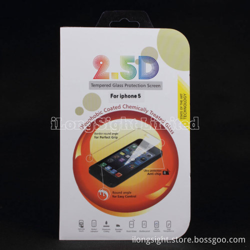 2.5D Tempered Glass Protection Screen For iPhone 5/5S